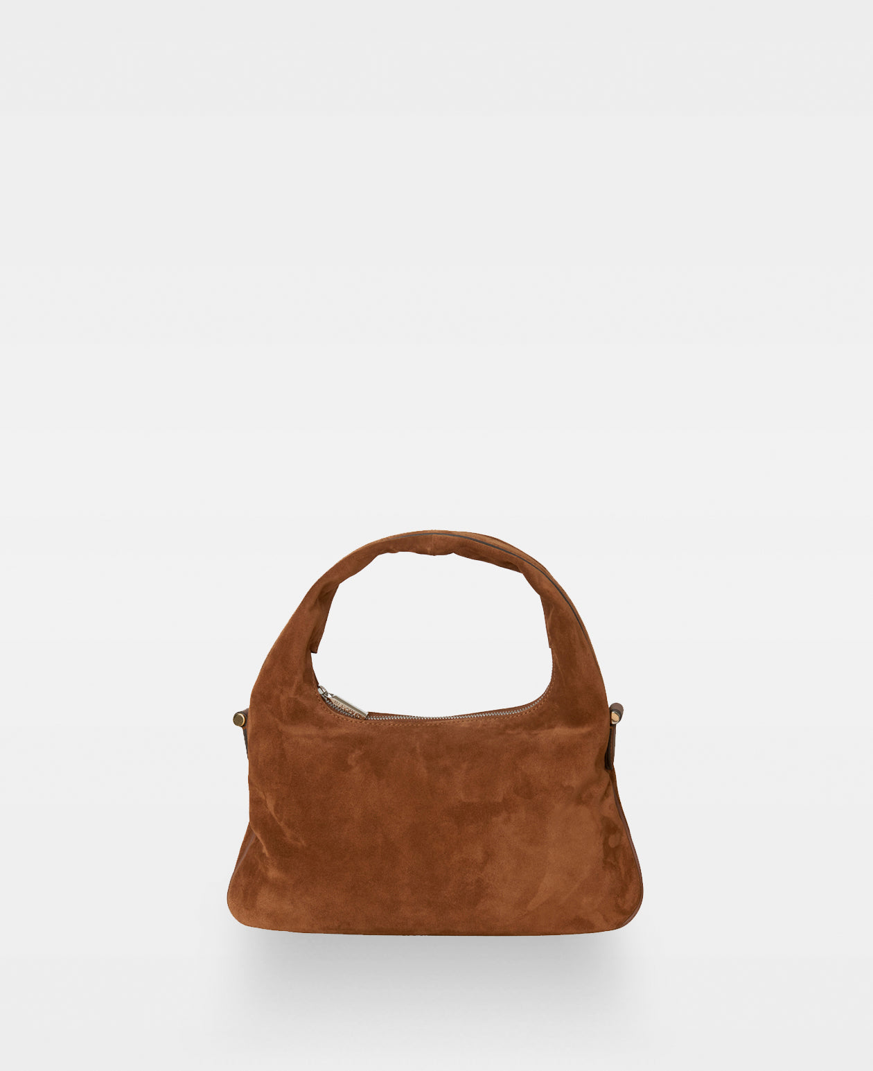 TRACY lille skuldertaske - Suede Cognac