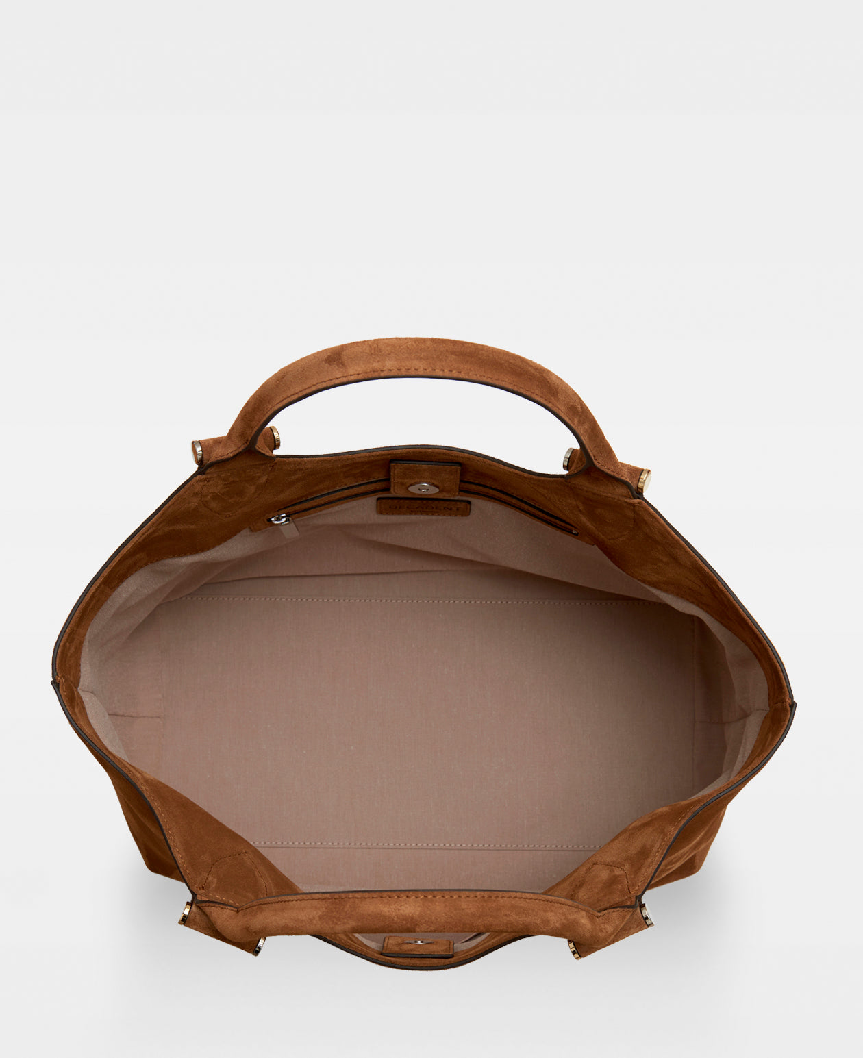 ELOUISE big tote - Suede Cognac