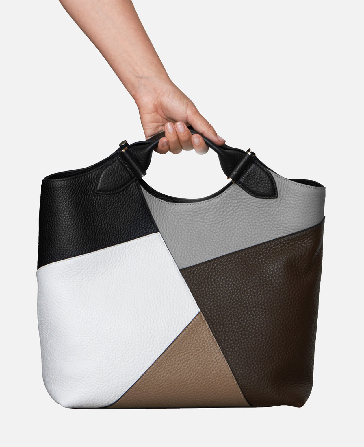 DECADENT COPENHAGEN STELLA patchwork big tote Totes Black