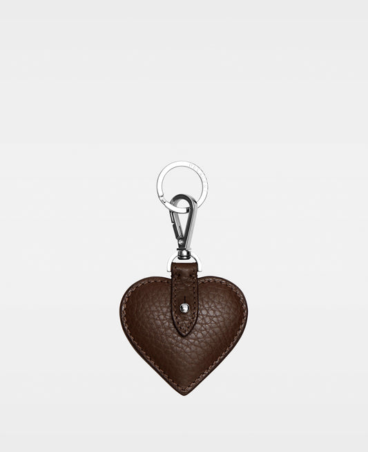 DECADENT COPENHAGEN HEART key ring Nøgleringe Mocha