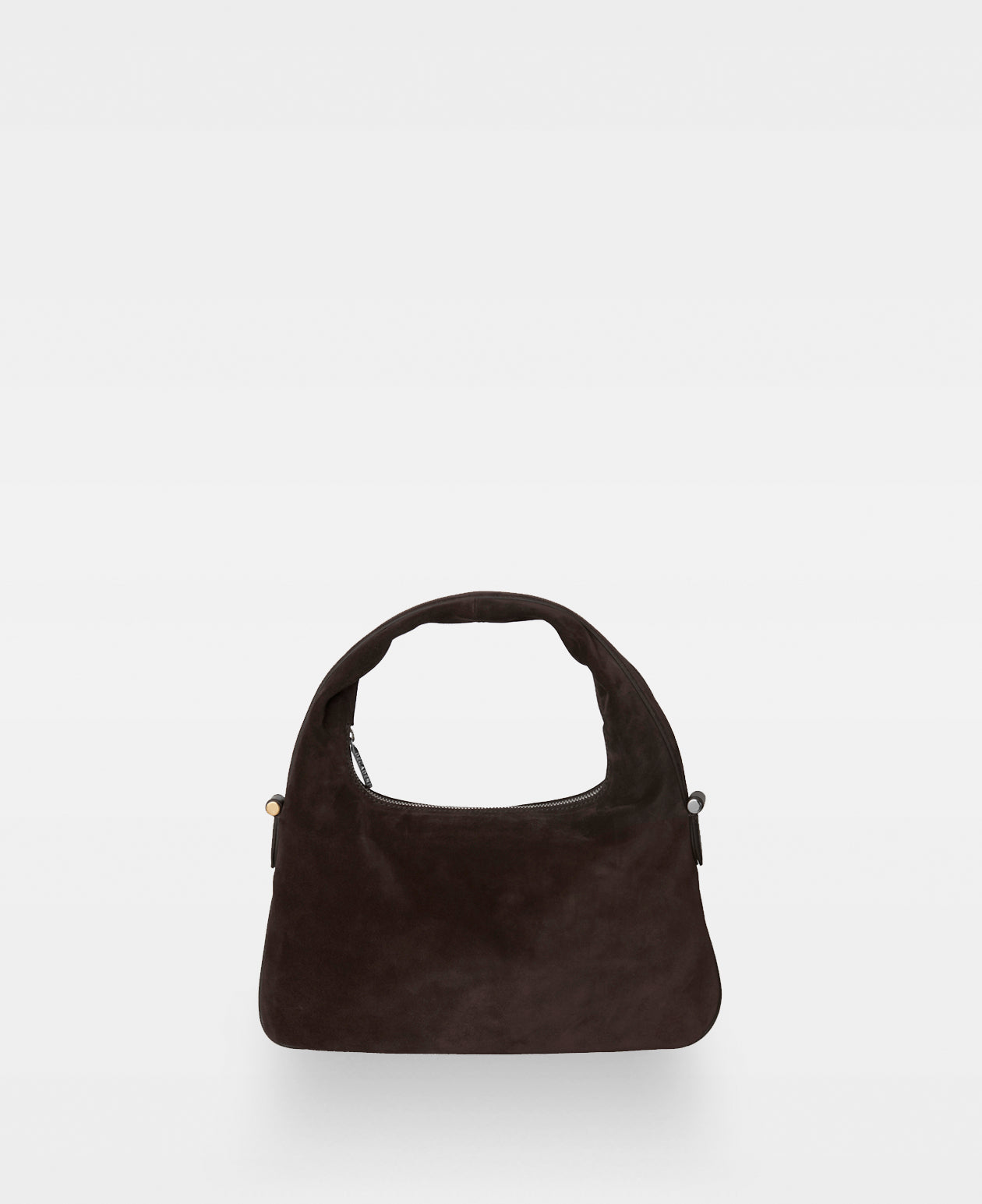 TRACY lille skuldertaske - Suede Dark Brown