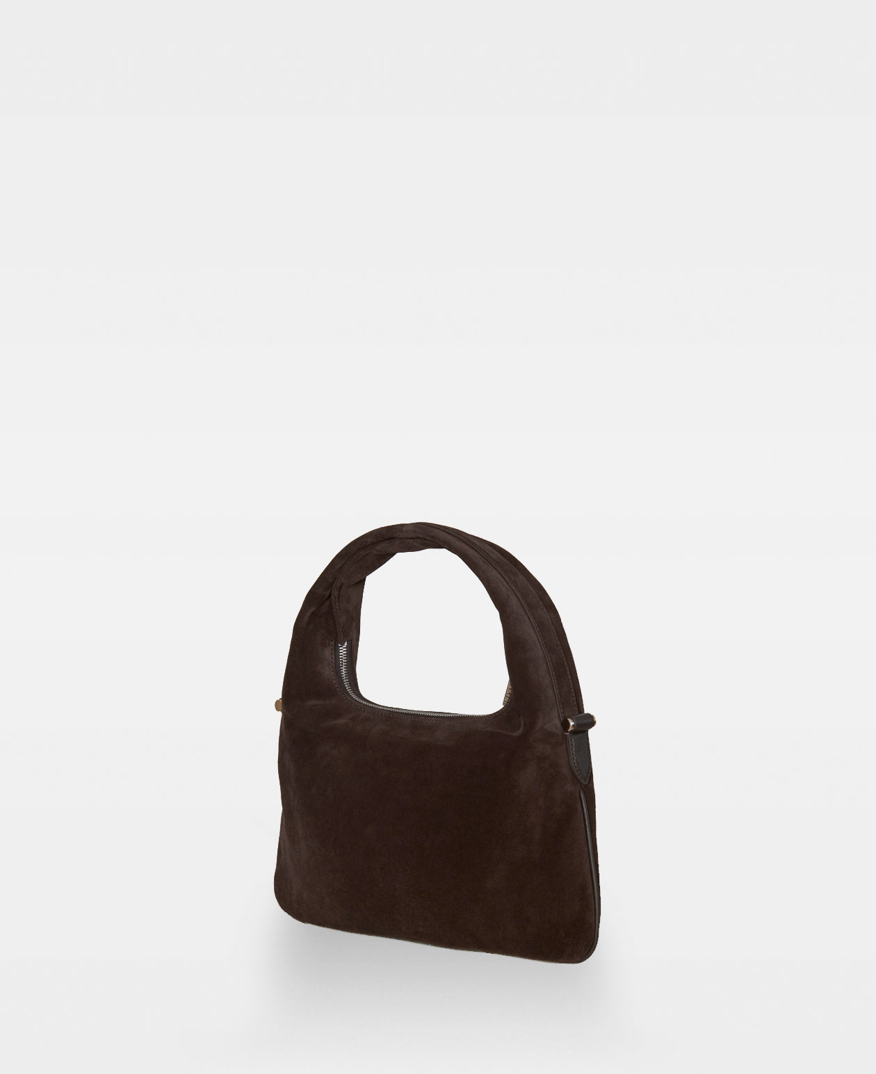 TRACY lille skuldertaske - Suede Dark Brown