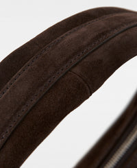 TRACY lille skuldertaske - Suede Dark Brown