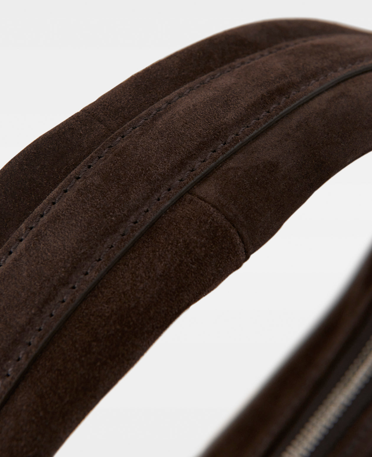 TRACY lille skuldertaske - Suede Dark Brown
