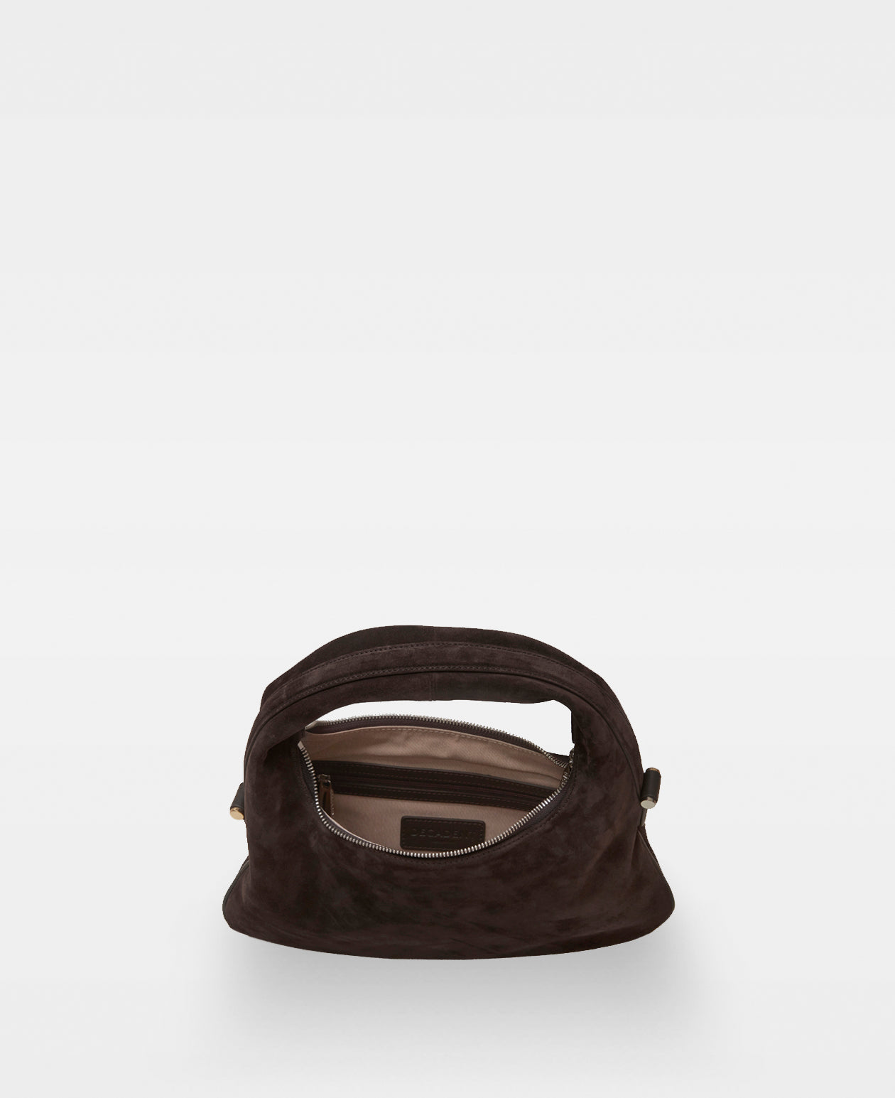 TRACY lille skuldertaske - Suede Dark Brown