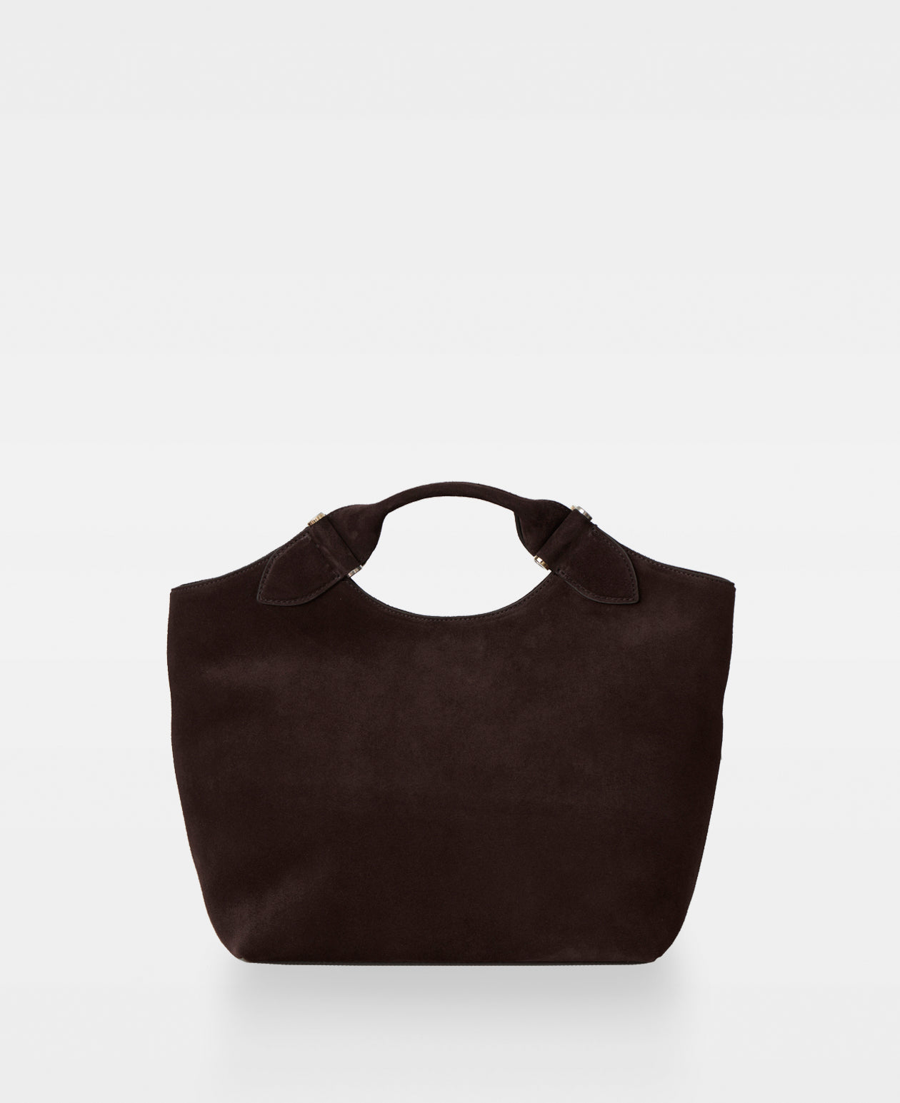 TEDDY tote - Suede Dark Brown