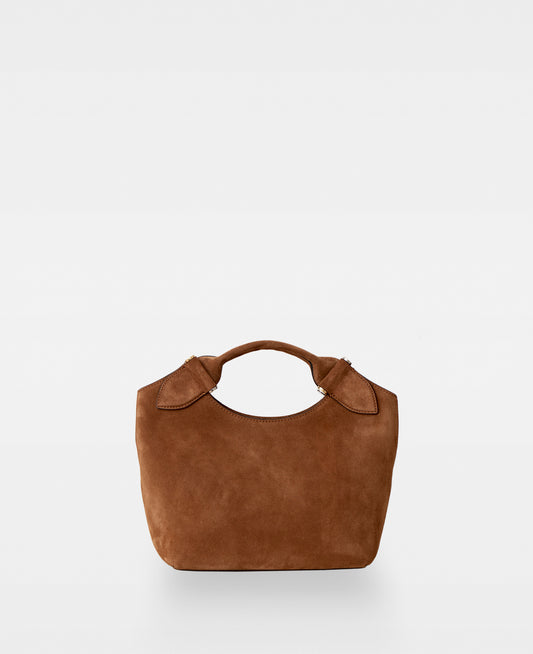MINNA small tote - Suede Cognac