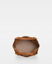MINNA small tote - Suede Cognac