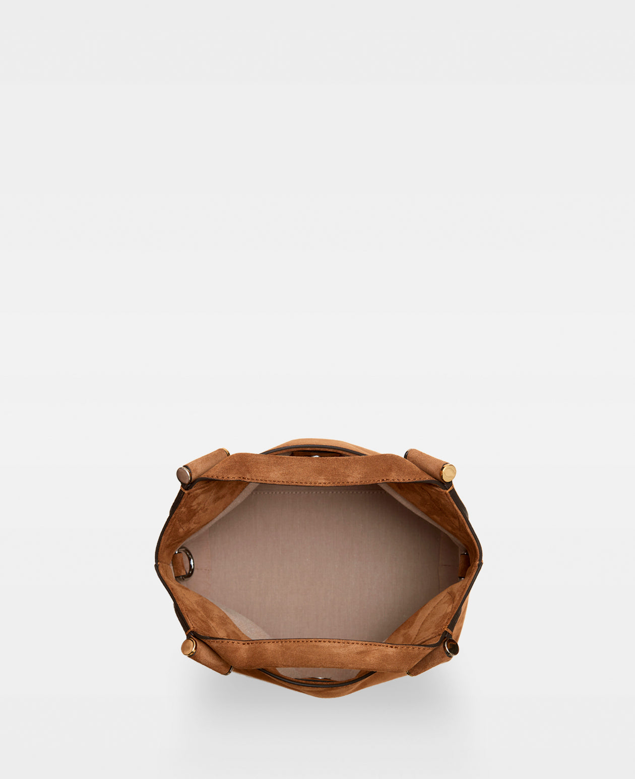 MINNA small tote - Suede Cognac