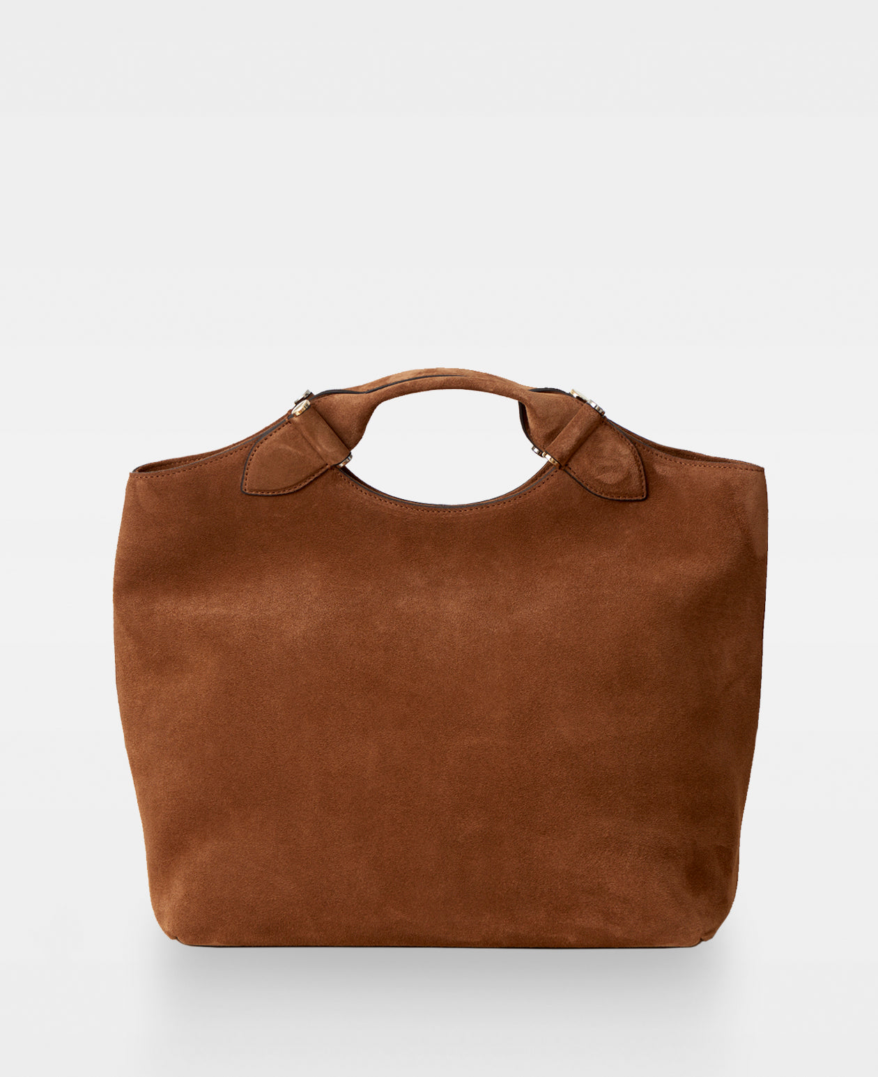 STELLA big tote - Suede Cognac