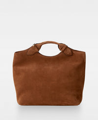STELLA big tote - Suede Cognac