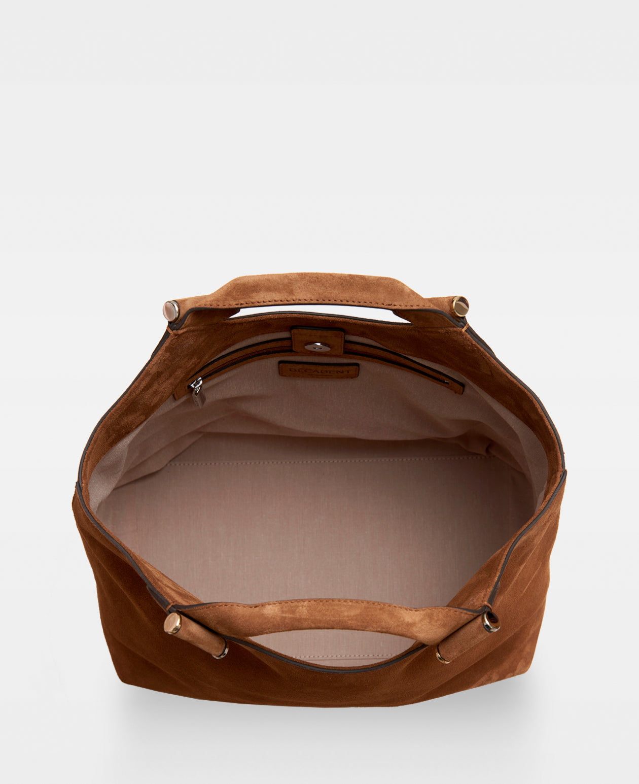 STELLA big tote - Suede Cognac