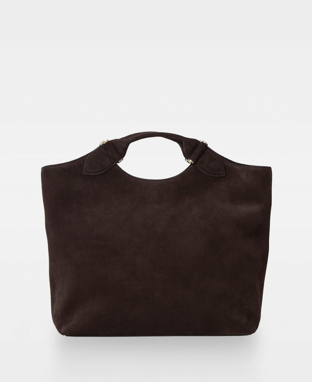 STELLA big tote - Suede Dark Brown