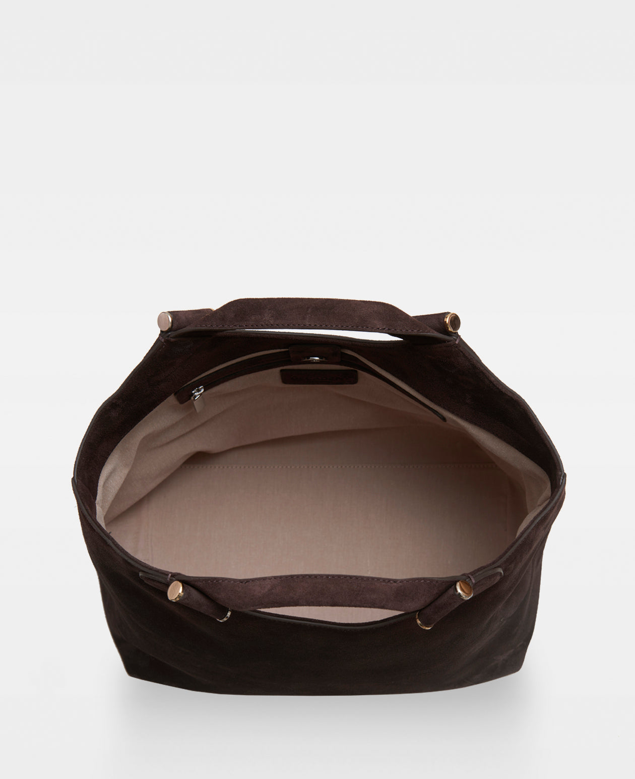 STELLA big tote - Suede Dark Brown