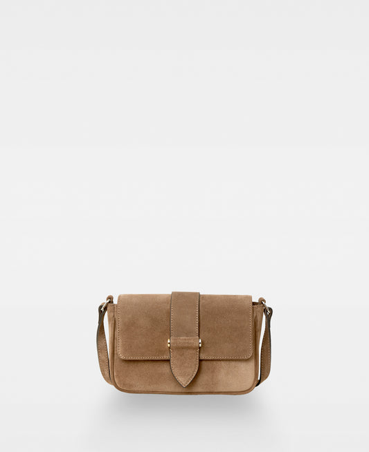APRIL small crossbody bag - Suede Tan