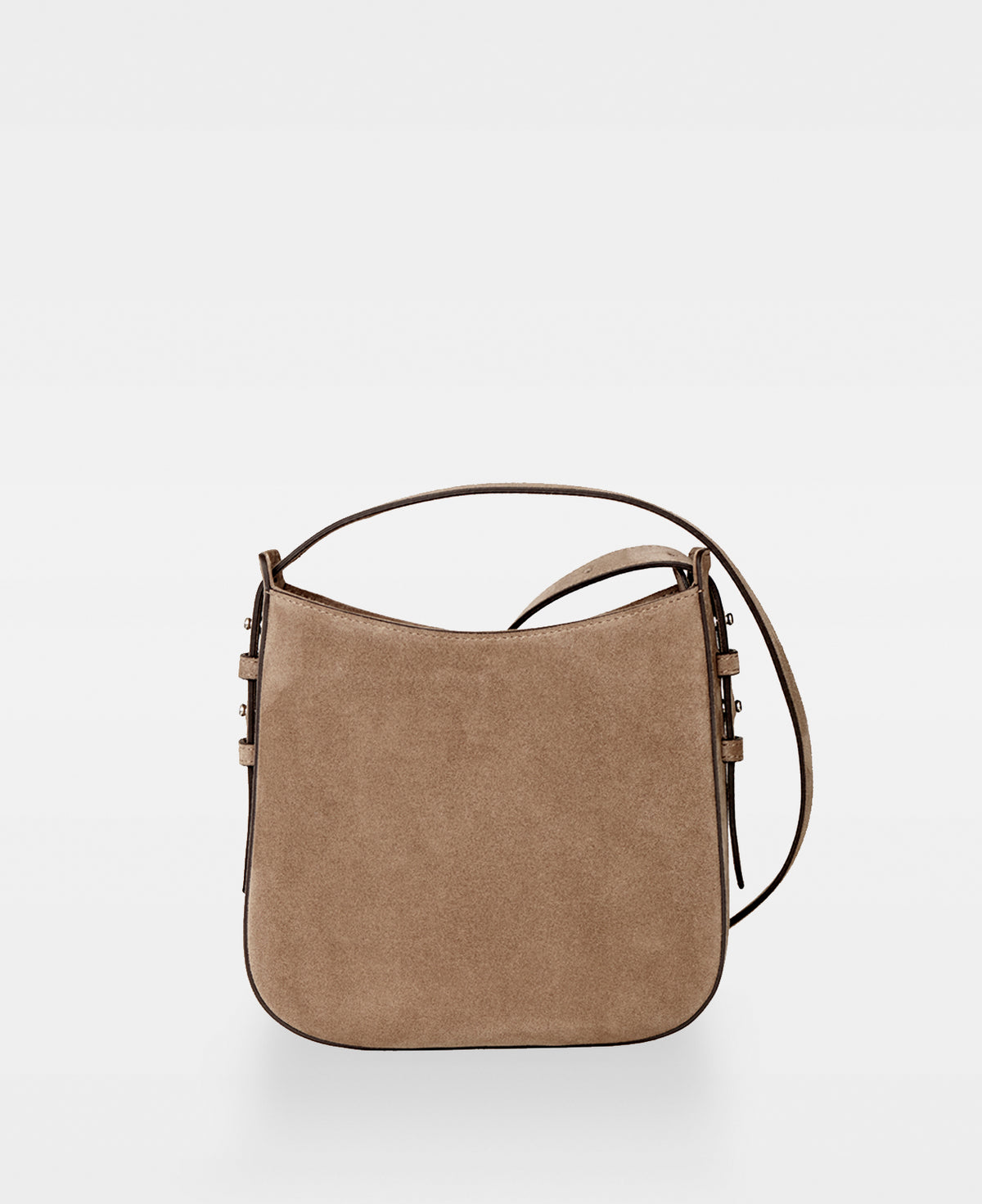 POPPY small hobo bag - Suede Tan