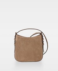 POPPY small hobo bag - Suede Tan