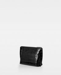 TALLI small makeup bag - Croco Black