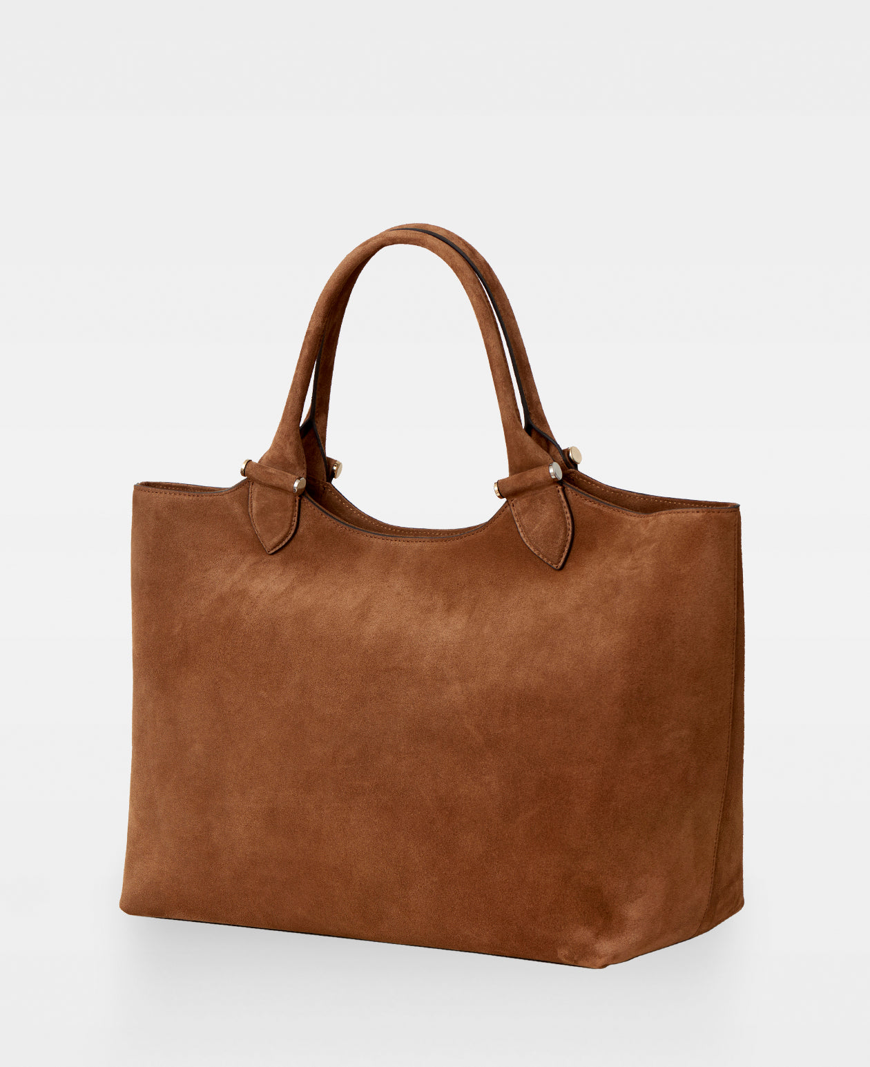 ELOUISE big tote - Suede Cognac