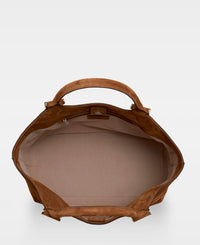 ELOUISE big tote - Suede Cognac