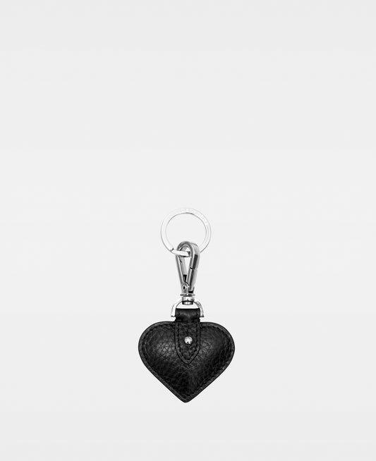 SMALL HEART key ring - Black