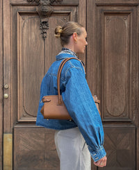 CECI shoulder shopper - Cognac
