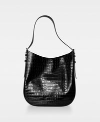 DECADENT COPENHAGEN FARRAH hobo bag Crossbody tasker Croco Black
