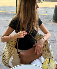JANINE skuldertaske - Cognac