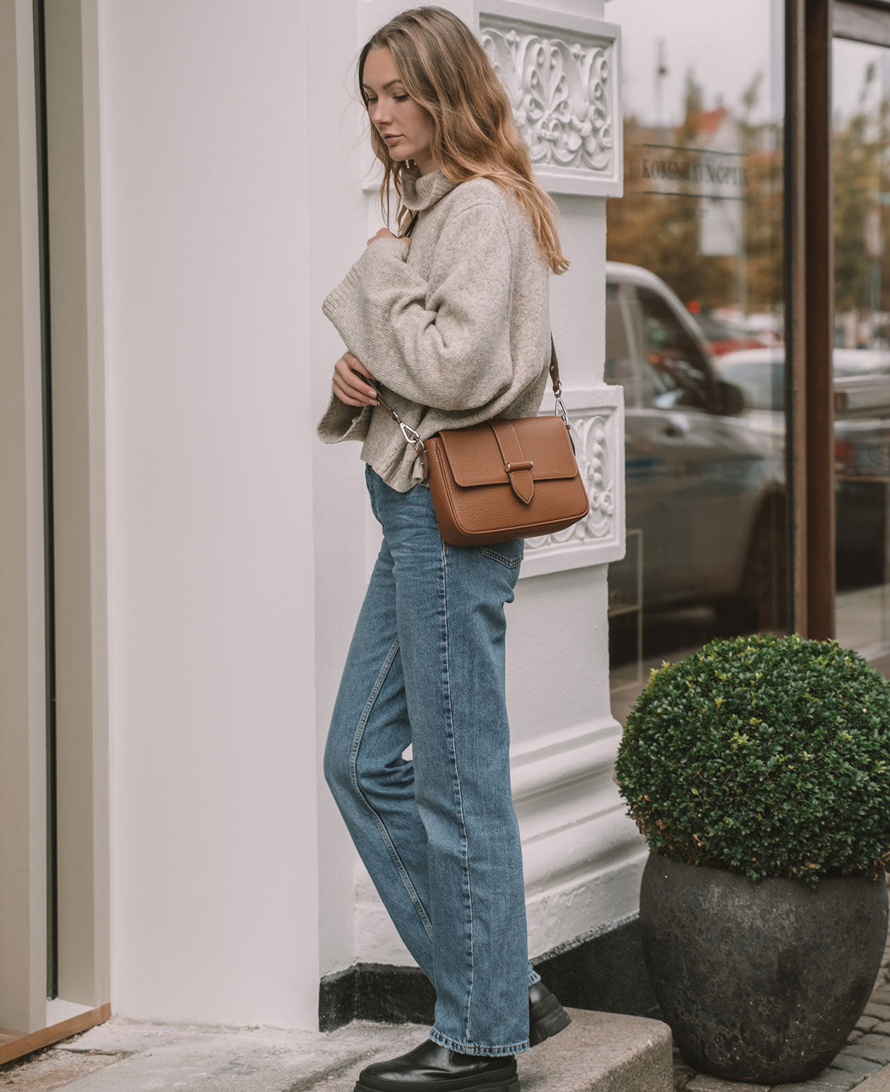 NICKY crossbody bag - Cognac
