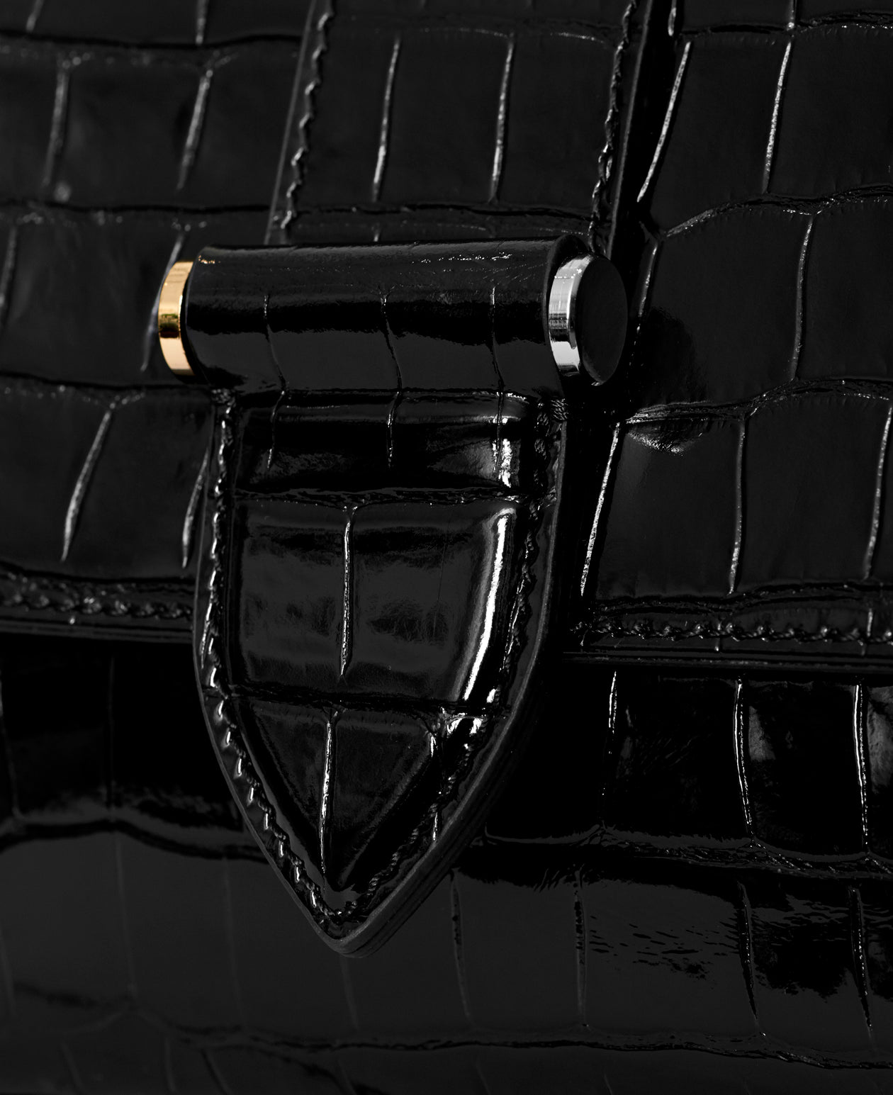 DECADENT COPENHAGEN APRIL small crossbody bag Crossbody tasker Croco Black