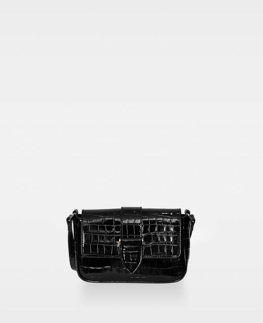 DECADENT COPENHAGEN APRIL small crossbody bag Crossbody tasker Croco Black