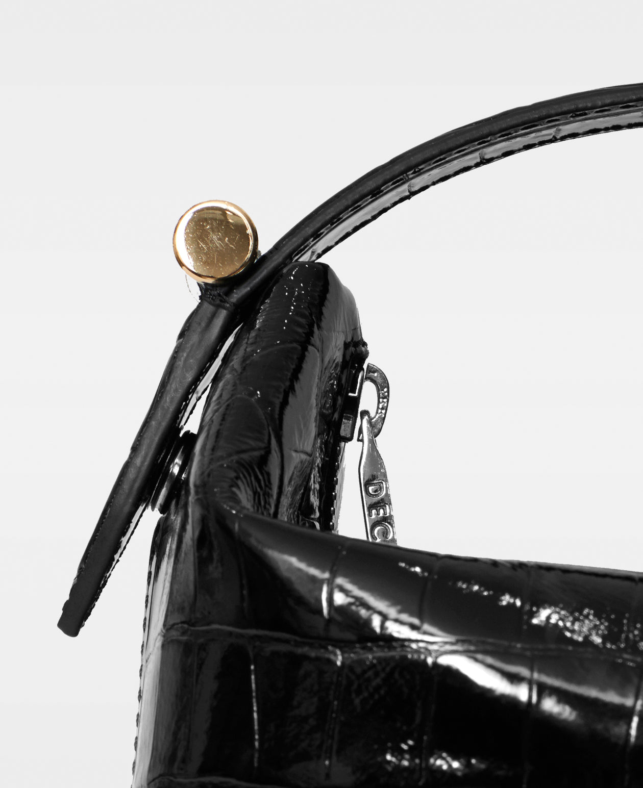 DECADENT COPENHAGEN CALLY box bag Håndtasker Croco Black