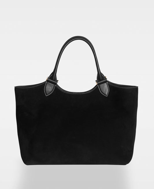 DECADENT COPENHAGEN ELOUISE big tote Totes Suede Black