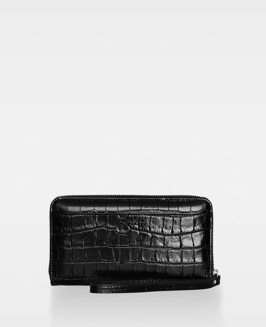 DECADENT COPENHAGEN ERIN zip wallet Punge Croco Black