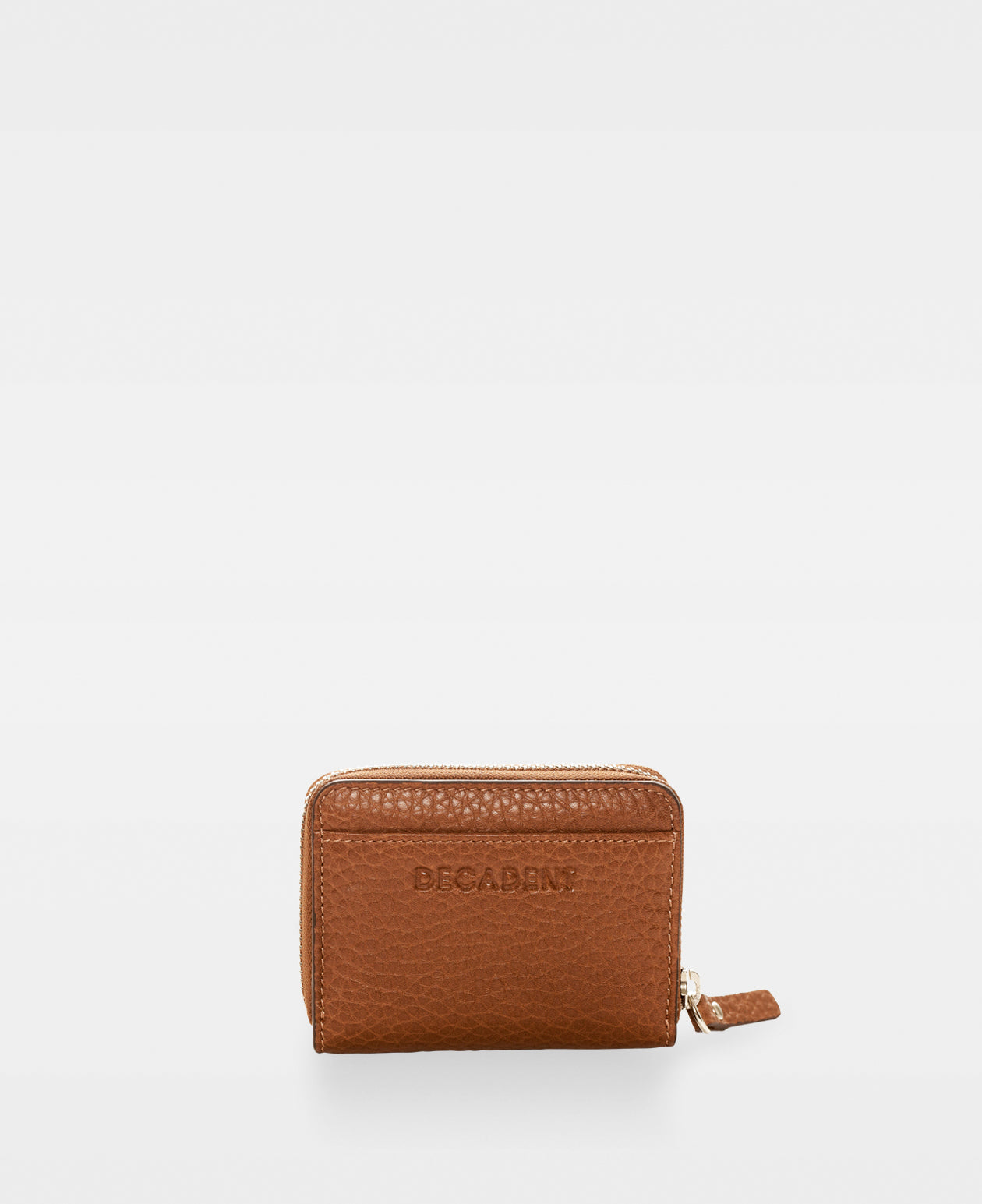 DECADENT COPENHAGEN ESSIE mini zip wallet Punge Cognac 