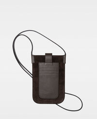 DECADENT COPENHAGEN FIONA mobile crossbody bag Crossbody tasker Suede Dark Brown