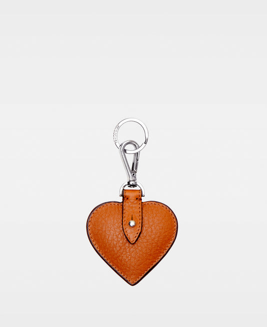 DECADENT COPENHAGEN HEART key ring Nøgleringe Cognac 