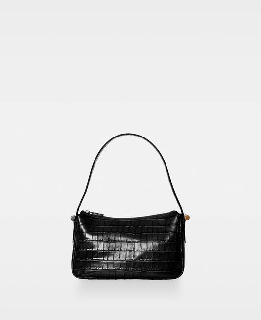 DECADENT COPENHAGEN JANINE shoulder bag Skuldertasker Croco Black