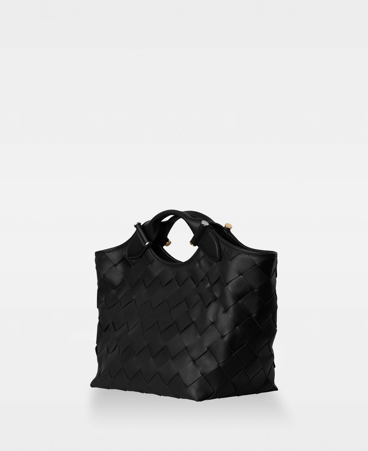DECADENT COPENHAGEN JESSICA woven tote Totes Black