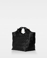 DECADENT COPENHAGEN JESSICA woven tote Totes Black