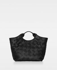DECADENT COPENHAGEN JESSICA woven tote Totes Black