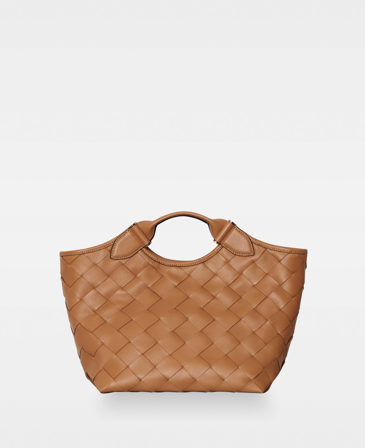 DECADENT COPENHAGEN JESSICA woven tote Totes Camel 