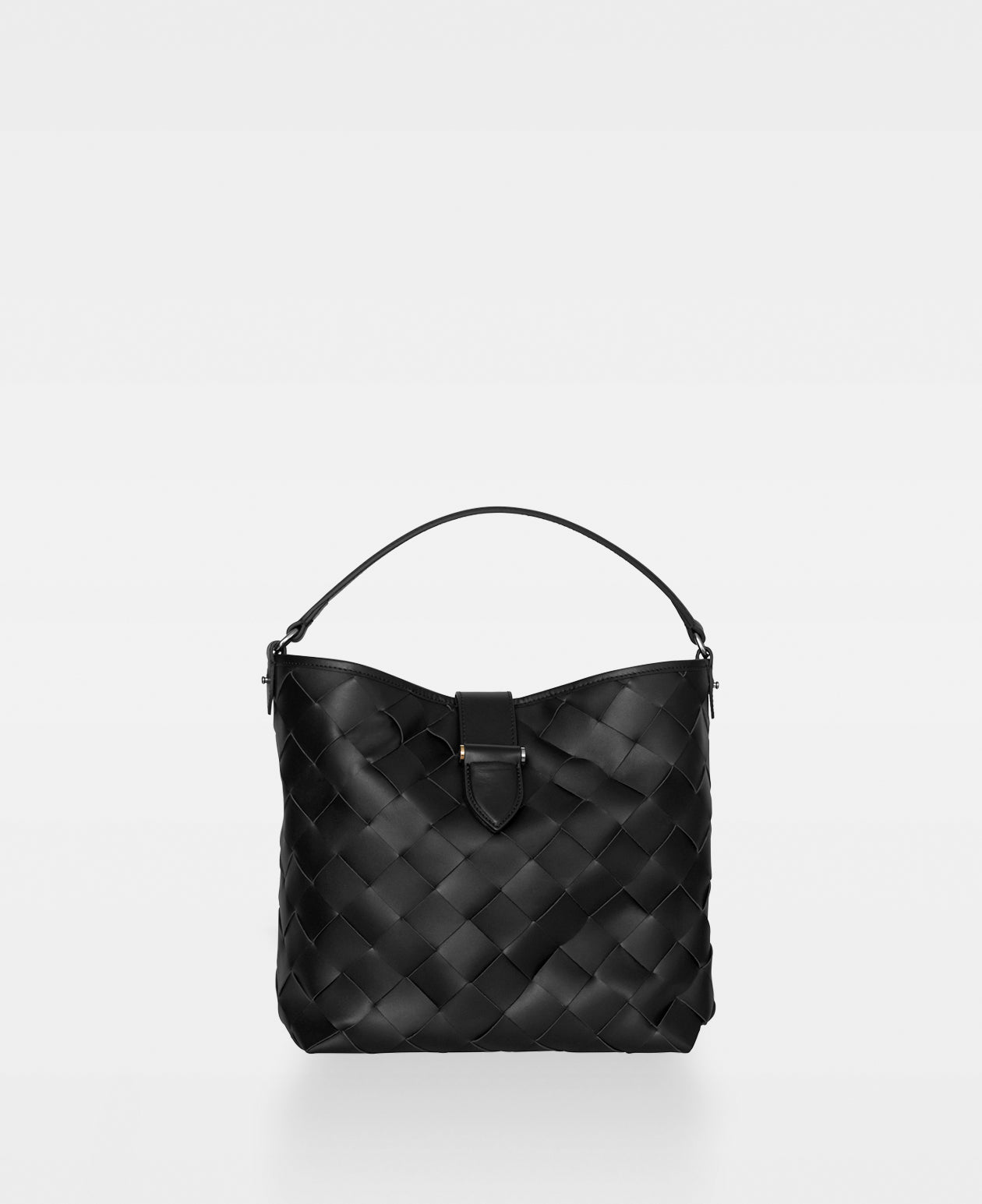 DECADENT COPENHAGEN LOIS woven bucket bag Håndtasker Black