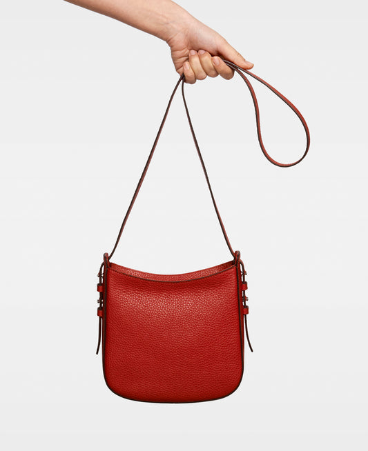 DECADENT COPENHAGEN POPPY small hobo bag Crossbody tasker Chili Red