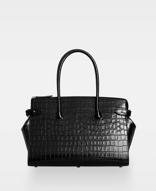 DECADENT COPENHAGEN SCARLET small shopper Shoppere Croco Black