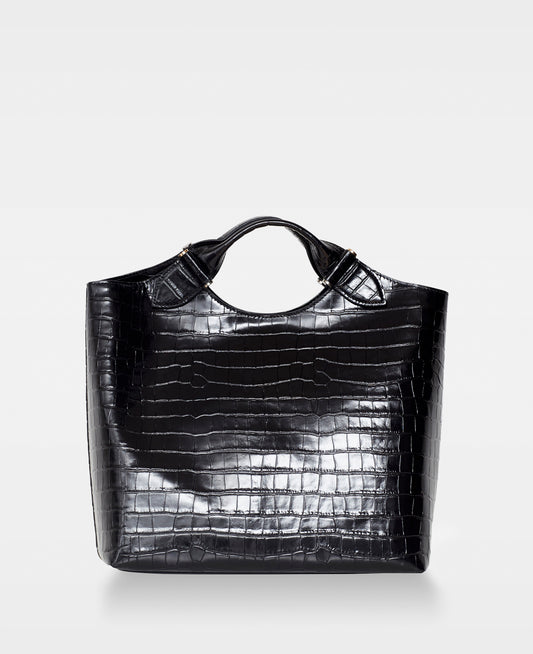 DECADENT COPENHAGEN STELLA big tote Totes Croco Black