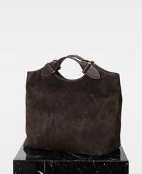 DECADENT COPENHAGEN STELLA big tote Totes Suede Dark Brown
