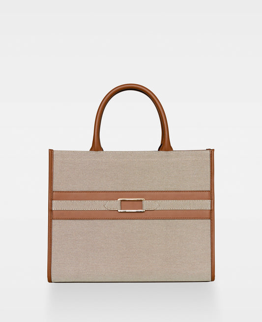 DECADENT COPENHAGEN WILLOW canvas tote Totes Cognac 