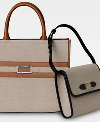 DECADENT COPENHAGEN WILLOW canvas tote Totes Cognac 
